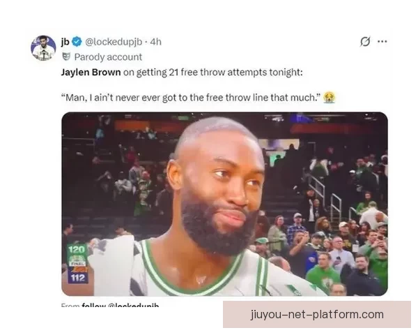 离谱反差拉满布朗吐槽亚历山大判罚却近七战罚球暴涨远超赛季平均引热议